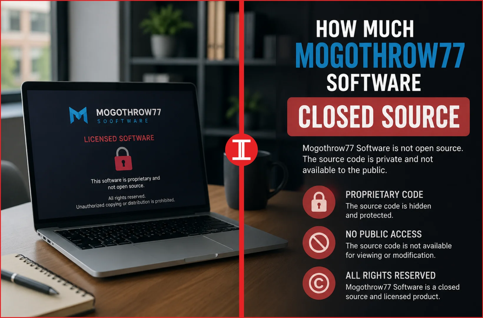 how much mogothrow77 software Closed Source